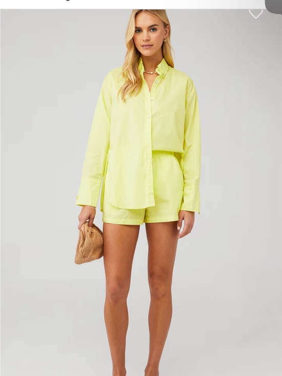Araminta James Other - Araminta James Portugal Shirt & Shorts Set Neon Lime XS